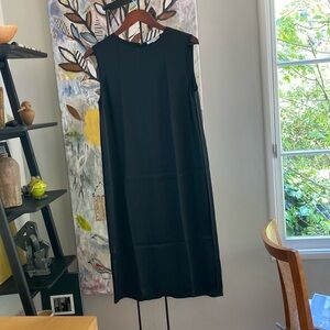 Helmut Lang black silk sleeveless dress Size Small